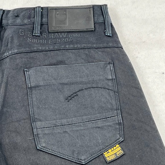 G-STAR RAW Denim Jeans Black Regular Straight Men's Size W33 L34 - Picture 8 of 9